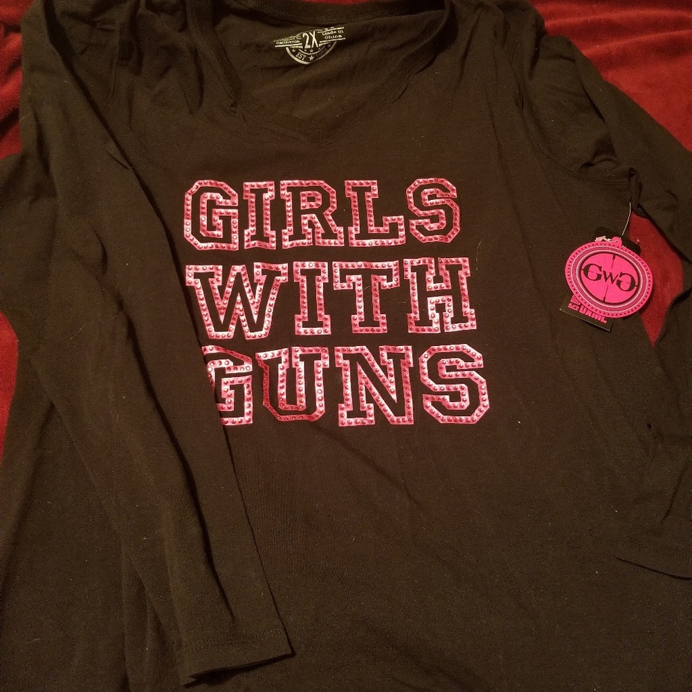 Girls with Guns long sleeve tee